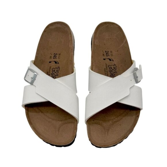 Birkenstock Birkis Santosa White Sandal Unisex New in Box - Size 7 - Picture 2 of 5